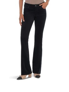 KUT From The Kloth Natalie Bootcut Black Corduroy Pants Women’s 16P Stretch